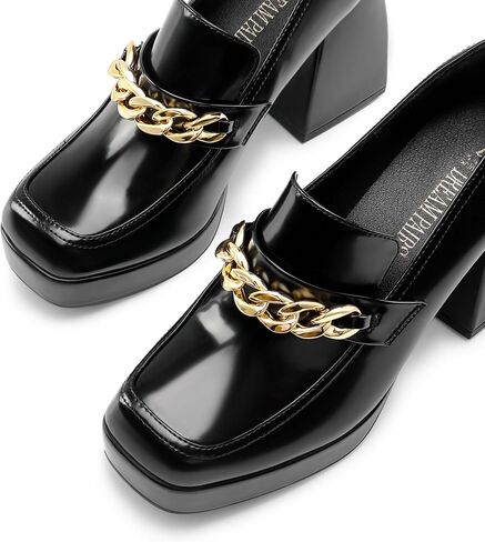 أحذية DREAM PAIRS النسائية الأنيقة ذات الكعب المكتنز مع كعب منخفض، منصة مريحة للعمل كاجوال للمكتب والعمل in Kuwait