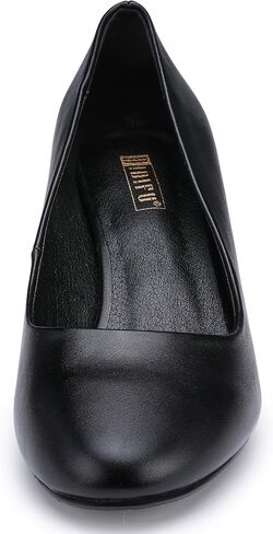 IDIFU Women's Classic Low Kitten Heels Pumps | 2 Inch Round Toe Office Wedding Dress Shoes for Women in Saudi Arabia