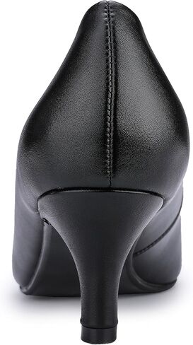 IDIFU Women's Classic Low Kitten Heels Pumps | 2 Inch Round Toe Office Wedding Dress Shoes for Women in Saudi Arabia