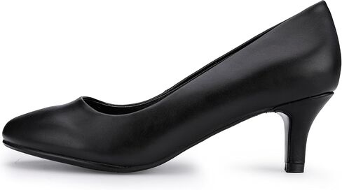 IDIFU Women's Classic Low Kitten Heels Pumps | 2 Inch Round Toe Office Wedding Dress Shoes for Women in Saudi Arabia