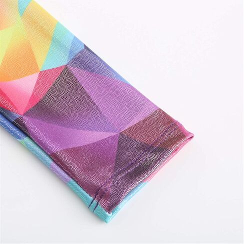 Ukyzddio Leotards for Girls Gymnastics Ballet Dance Geometric Metallic Tank Leotards in Kuwait