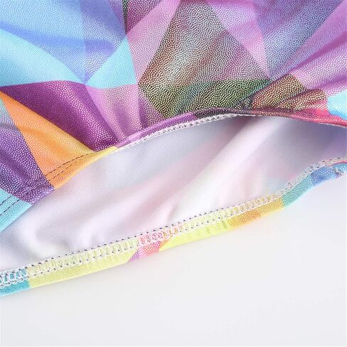 Ukyzddio Leotards for Girls Gymnastics Ballet Dance Geometric Metallic Tank Leotards in Kuwait