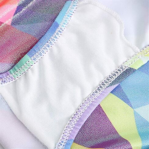 Ukyzddio Leotards for Girls Gymnastics Ballet Dance Geometric Metallic Tank Leotards in Kuwait