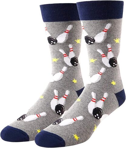 جوارب HAPPYPOP الرجالية للأب والجولف والبولينج وقياس البصر والبيسبول بعلم أمريكي، هدايا للأب لاعب الجولف الرامي والمحامي الأمريكي والعريس in Kuwait