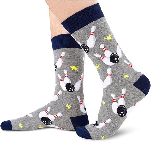 جوارب HAPPYPOP الرجالية للأب والجولف والبولينج وقياس البصر والبيسبول بعلم أمريكي، هدايا للأب لاعب الجولف الرامي والمحامي الأمريكي والعريس in Kuwait