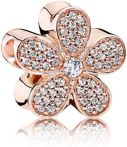 دلاية زهرة الاقحوان مطلية بالذهب الوردي, احجار كريمة, مكعب زركونيا in Kuwait