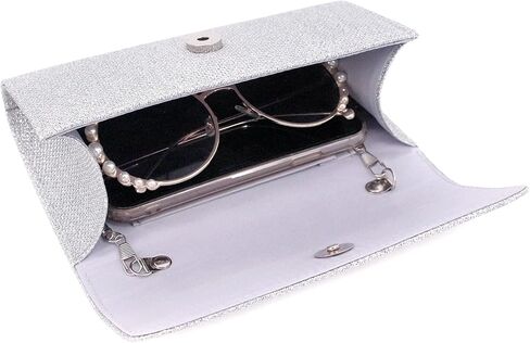 حقيبة سهرة Naimo Flap Dazzling Small Clutch مع سلسلة قابلة للفصل in Kuwait