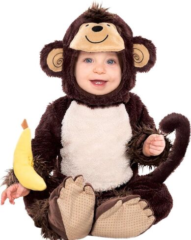 Baby Monkey Around Costume - Infant 0-6 Months, 1 Pc in Saudi Arabia