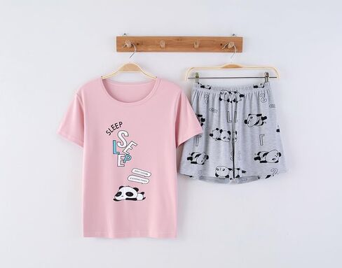 Vopmocld Big Girls' Lovely Sleepy Panda Sleepwears Cute Cartoon 2PCS Pajama Sets in Saudi Arabia