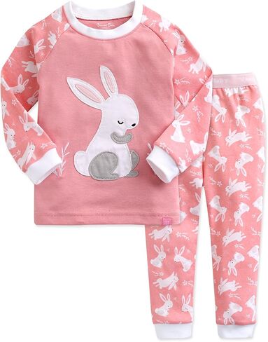 طقم بيجامات قطن 100% من VAENAIT BABY 12M-12Y للأطفال الصغار والأولاد والبنات على شكل شاحنة حيوانات على شكل أرنب in Kuwait