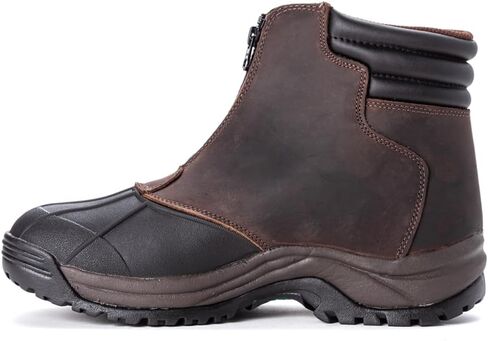 Propet Mens Blizzard Mid Zip Snow Casual Boots Ankle - Brown in Saudi Arabia