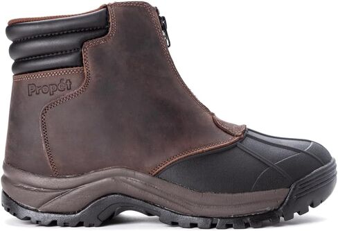 Propet Mens Blizzard Mid Zip Snow Casual Boots Ankle - Brown in Saudi Arabia