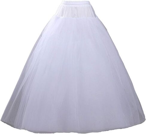 Lanbaodress المرأة 6 طبقات تول ألف خط طول الأرض بدون غطاء ثوب نسائي زلات اكسسوارات الزفاف in Kuwait