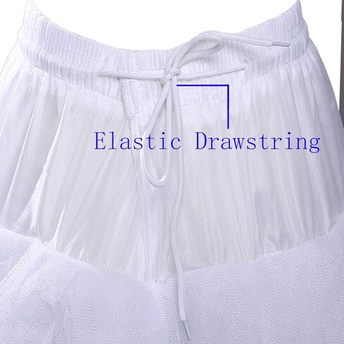 Lanbaodress المرأة 6 طبقات تول ألف خط طول الأرض بدون غطاء ثوب نسائي زلات اكسسوارات الزفاف in Kuwait