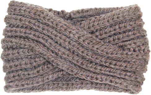 Me Plus Women's Winter Knitted Headband Ear Warmer Head Wrap (Flower/Twisted/Checkered) in Kuwait