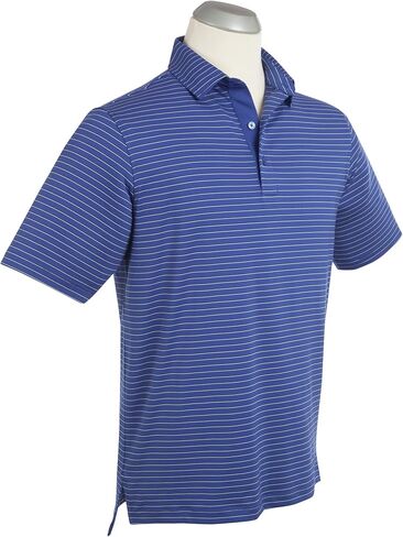 Bobby Jones Golf Apparel - بولو جولف بأكمام قصيرة مخططة من Performance RTJ Cypress للرجال in Kuwait