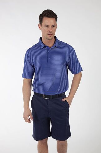Bobby Jones Golf Apparel - بولو جولف بأكمام قصيرة مخططة من Performance RTJ Cypress للرجال in Kuwait