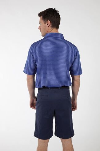Bobby Jones Golf Apparel - بولو جولف بأكمام قصيرة مخططة من Performance RTJ Cypress للرجال in Kuwait