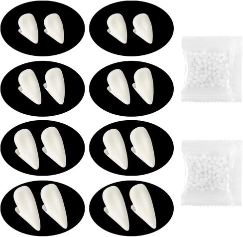 24 زوجًا من أسنان مصاصي الدماء من بونبون، 4 مقاسات من أنياب مصاصي الدماء، أسنان وهمية للهالوين لدعائم الحفلات التنكرية، ملحقات أزياء الهالوين للحفلات الأنياب in Kuwait