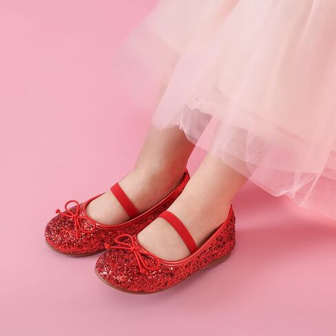 أحذية DREAM PAIRS للفتيات الصغيرات وحفلات الزفاف وحفلات الزفاف وحفلات الباليه المسطحة in Kuwait