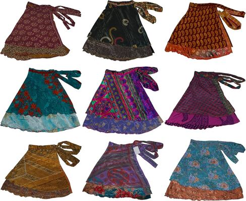 مجموعة Wevez مكونة من 3 قطع تنانير أصلية مطبوعة بطبقتين حول التنانير in Kuwait