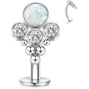 جاجابودي حلقات سرة البطن من التيتانيوم G23 للنساء بتصميم منحني 14 غرام، حلقات ثقب البطن 10 ملم، مجوهرات ثقب البطن in Kuwait