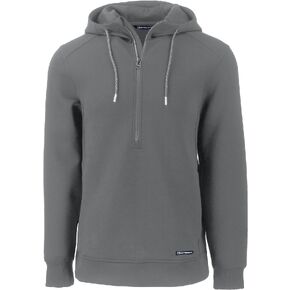 Cutter & Buck Roam Eco Half Zip Recycled Mens Pullover Hoodie