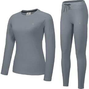 Little Donkey Andy Women's Fleece Lined Thermals Underwear Set Base Layer Long Johns Cold Weather Top Bottom