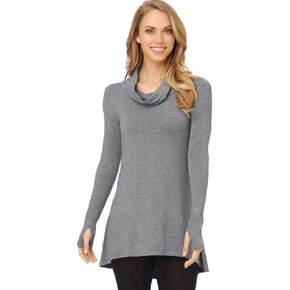 Cuddl Duds Women's Softwear with Stretch Long Sleeve Cowl Tunic in Kuwait