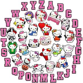 50 قطعة من تعليقات الاحذية للبنات والنساء، زينة للاحذية بلون بينك، اكسسوارات تزيين الاحذية لصنادل الفقاعات والصنادل والصنادل، هدايا حفلات الهالوين واعياد الميلاد، كلوريد البولي فينيل, بلاستيك بي في سي in Kuwait