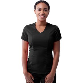 Adar Pro Scrubs for Women - Modern V-Neck Scrub Top