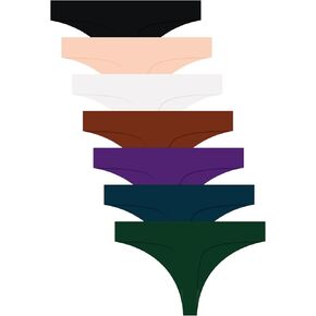 Sofeavo Seamless Thongs for Women, Thong Panties No Show Underwear Women Comfortable Breathable Seamless Underwear