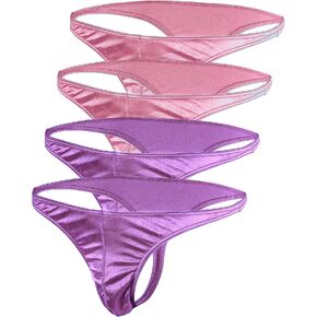 Satin Mens Thongs Underwear Panties Silky Sexy Man G String Thong Undies