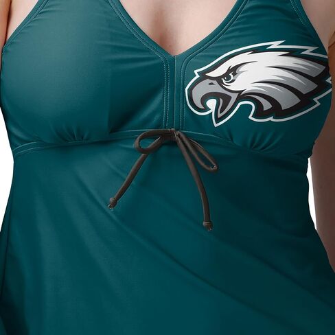 FOCO Women's NFL Team Logo Ladies Bathing Swim Wear Suit, Summertime Solid-Tankini Top, XX-Large in Saudi Arabia