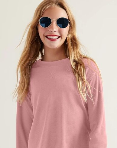 Brix Girls' Long Sleeve Thermal - Waffle Shirts 3 Pk Fashion Girls Tees. in Kuwait