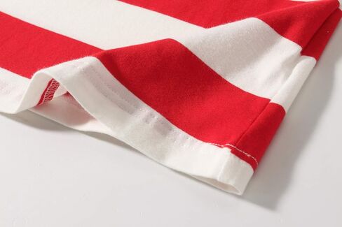 تي شيرت Camii Mia بأكمام طويلة للفتيات الكبيرات مخطط برقبة دائرية قطن خفيف الوزن كاجوال in Kuwait