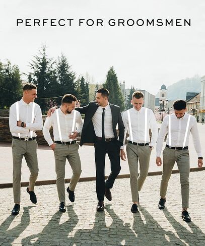 مان اوف مين حمالات بيضاء للرجال، حمالات للرجال، ابيض، مقاس واحد in Kuwait