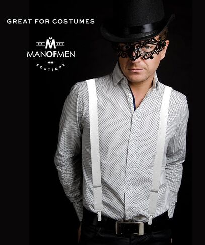 مان اوف مين حمالات بيضاء للرجال، حمالات للرجال، ابيض، مقاس واحد in Kuwait