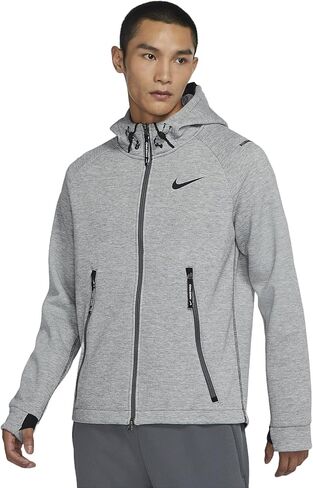 Nike Pro Men’s Therma Fleece Sphere Max Jacket, Grey, LARGE in Saudi Arabia