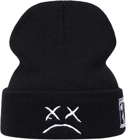 ليل بيب الشتاء التطريز قبعة متماسكة زنبق peep الحب قبعة Skullies دافئة تزلج الهيب هوب قبعة في الهواء الطلق القبعات in Kuwait