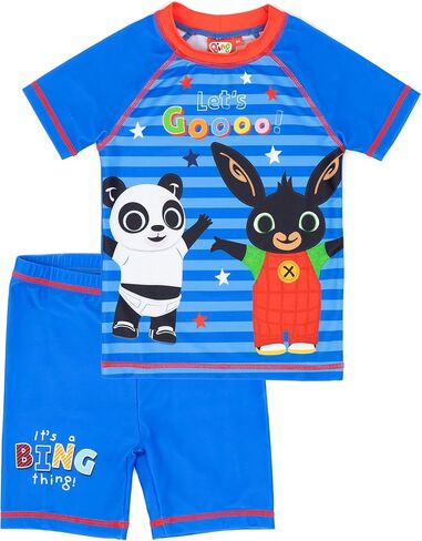 طقم ملابس سباحة للأولاد من Bing Bunny باللون الأزرق من قطعتين من شورت Pando in Saudi Arabia