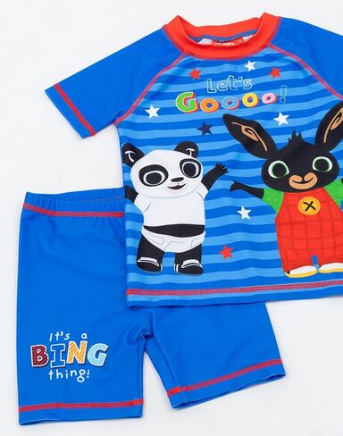 طقم ملابس سباحة للأولاد من Bing Bunny باللون الأزرق من قطعتين من شورت Pando in Saudi Arabia
