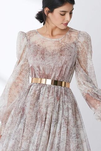 BABEYOND Metal Waistband Skinny Belt Adjustable Waist Strap Belt for Dress in Saudi Arabia
