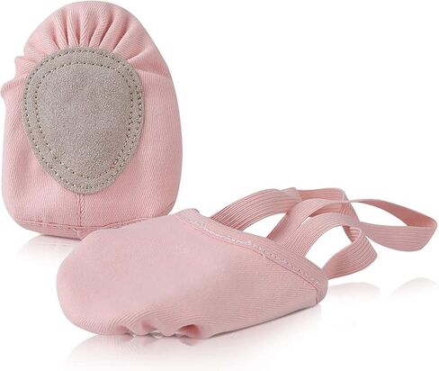 Dance Shoes Half Sole Ballet Canvas Pirouette Shoes for Women/Men and Girls/Boys in Kuwait