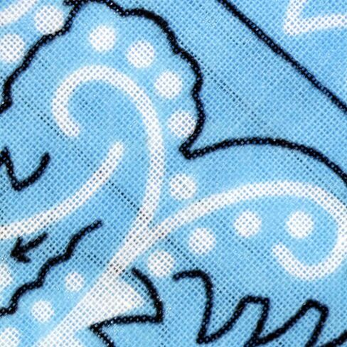 OCD Bargain Bandana, 100% Cotton Versatile Large Paisley Bandanas in Pack of 5 (Multi Color) (Sky Blue) in Saudi Arabia