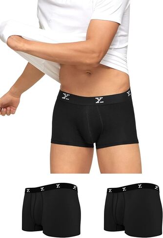 XYXX Men's Underwear Ace Intellisoft Micromodal Trunk Pack Of 3 in Saudi Arabia