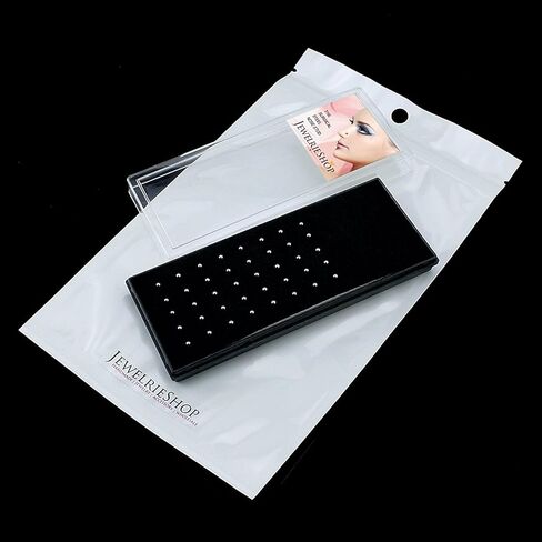 JewelrieShop 40 قطعة ترصيع حلقة الأنف الفولاذ المقاوم للصدأ الأنف هوب ثقب المجوهرات ترصيع العظام للنساء الرجال هيبوالرجينيك 22 جرام in Kuwait