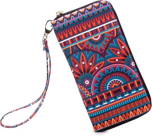 LOVESHE Women's Wallet RFID Blocking Zip Around Clutch Wristlet Clutch Wallet for Women in Kuwait