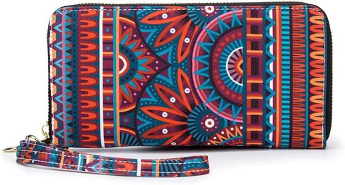 LOVESHE Women's Wallet RFID Blocking Zip Around Clutch Wristlet Clutch Wallet for Women in Kuwait
