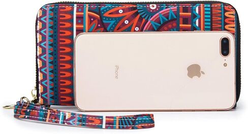 LOVESHE Women's Wallet RFID Blocking Zip Around Clutch Wristlet Clutch Wallet for Women in Kuwait